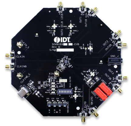 5P49V6975 - Evaluation Board (top)