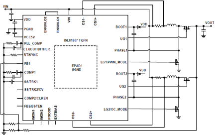 ISL81807 - Typical Application Diagram