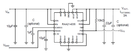 RAA214035 Typical Application Schematic