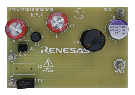 RTKA223010DE0030BU High Voltage Buck Converter Evaluation Board - Top