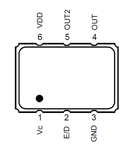 XL - VCXO 6-pin Pinout