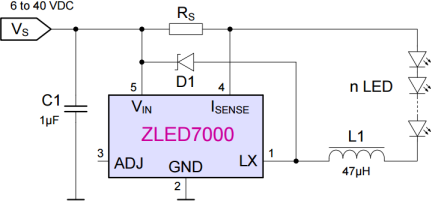 ZLED7000 - Application Circuit