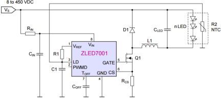 ZLED7001 - Application Circuit