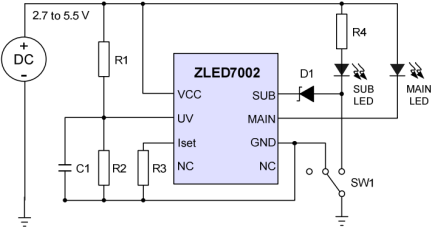 ZLED7002 - Application Circuit