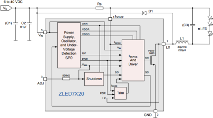 ZLED7320 - Block Diagram