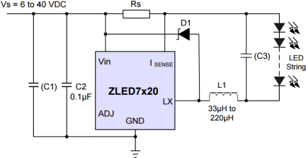 ZLED7520 - Application Circuit
