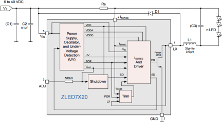 ZLED7520 - Block Diagram
