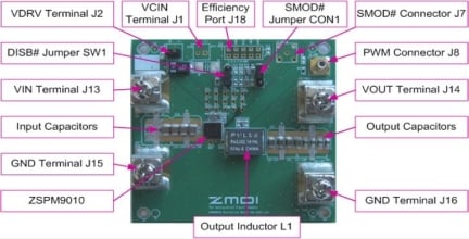 ZSPM8010KIT - Evaluation Kit (Top View)