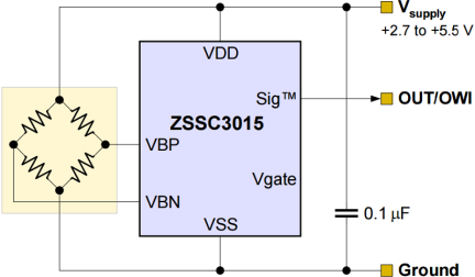 ZSSC3015 - Application Circuit
