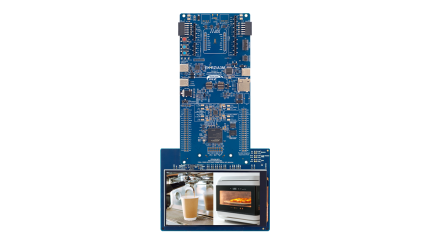 EK-RZ/A3M Evaluation Board - LCD panel attached