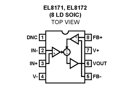 EL8172 Functional Diagram