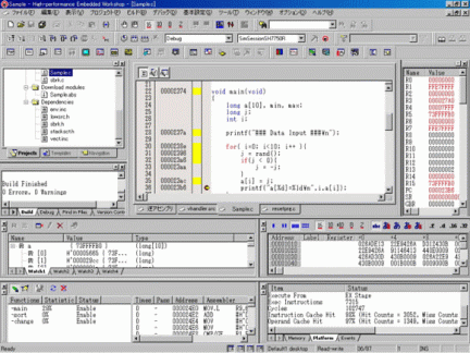 SuperHファミリ用C/C++コンパイラパッケージ