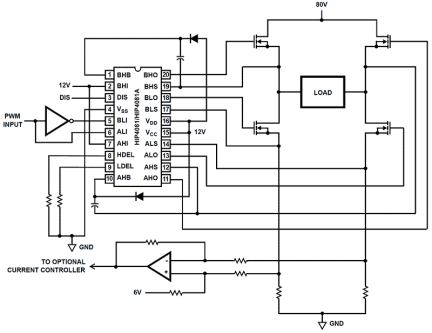 HIP4081A Functional Diagram