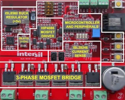 HIP4086DEMO1Z 3-Phase MOSFET Driver Layout and Specification