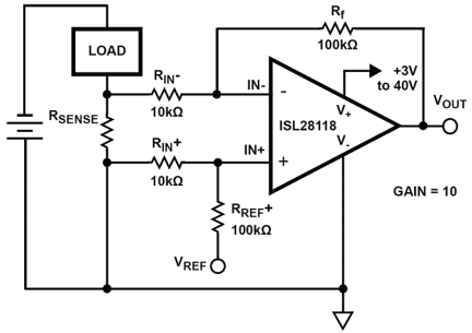ISL28118_ISL28218 Functional Diagram