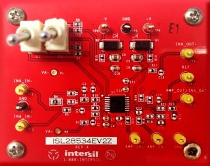 ISL28534EV2Z Programmable Gain In Amp Eval Board