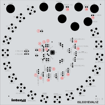 ISL3331EVAL1Z RS-232/RS-485 Transceiver Eval Board