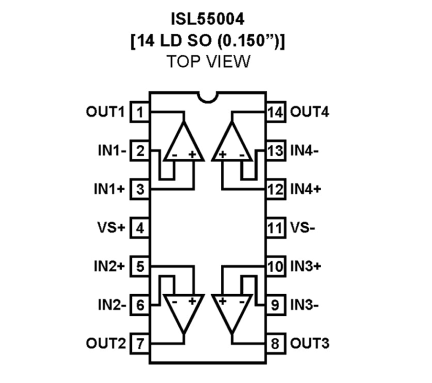 ISL55004 Functional Diagram