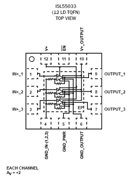 ISL55033 Functional Diagram