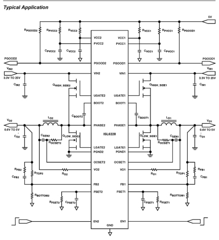 ISL6228 Functional Diagram