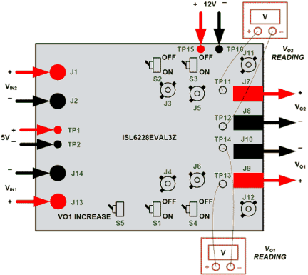 ISL6228EVAL3Z Buck Controller Eval Board