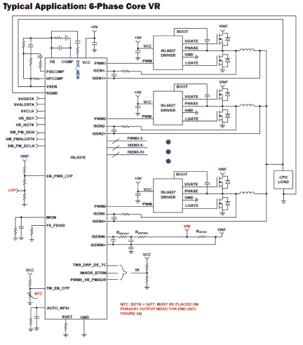 ISL6376 Functional Diagram