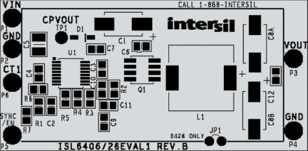 ISL6406EVAL1 PWM Controller Eval Board