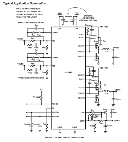 ISL6442 Functional Diagram