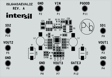 ISL6443AEVAL2Z Step-Down PWM & Linear Controller Eval Board