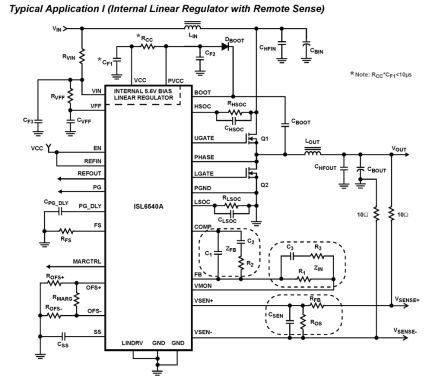 ISL6540A Functional Diagram
