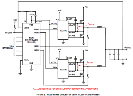 ISL6596 Functional Diagram