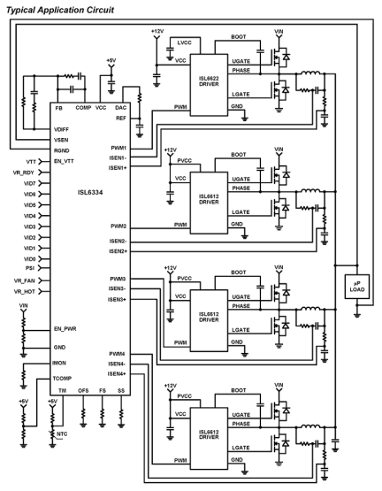 ISL6622 Functional Diagram