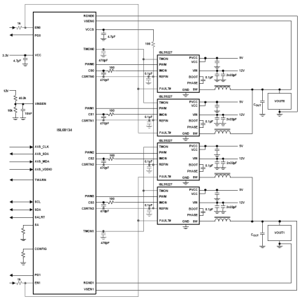 ISL68134 Functional Diagram