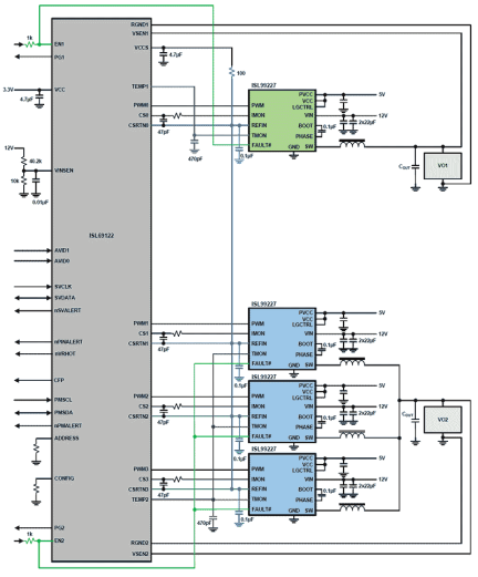 ISL69122 Functional Diagram