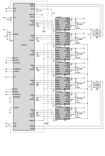 ISL69128 Functional Diagram