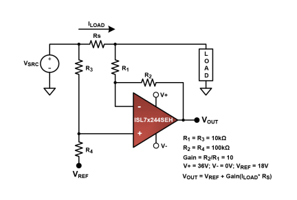 ISL70244SEH_ISL73244SEH Functional Diagram