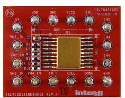 ISL70321SEHDEMO1Z Rad Hard Sequencer Board Top