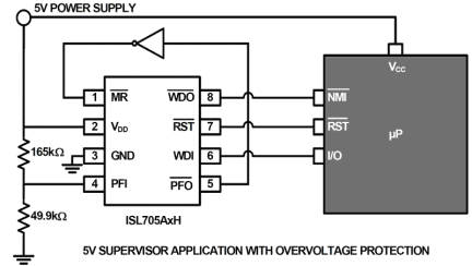 ISL705xxH_ISL706xxH Functional Diagram