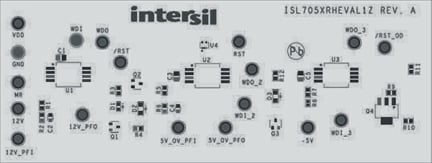 ISL705XRHEVAL1Z Rad Hard Supervisory IC Eval Board