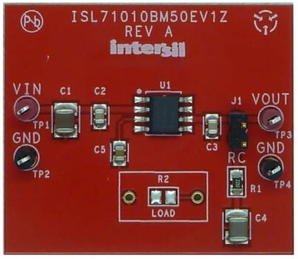 ISL71010BM50EV1Z Evaluation Board