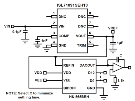 ISL71091SEH10 Functional Diagram