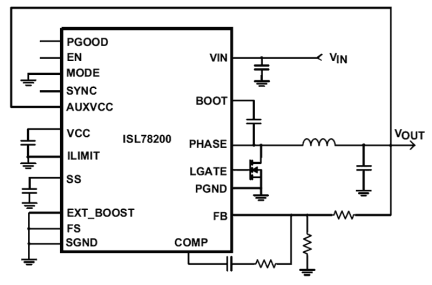 ISL78200 Functional Diagram
