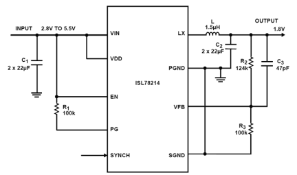 ISL78214 Functional Diagram