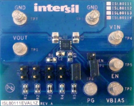 ISL80111EVAL1Z LDO Eval Board