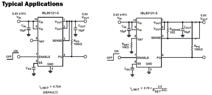 ISL80121-5 Functional Diagram