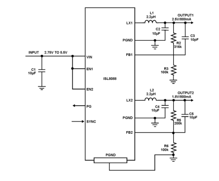 ISL8088 Functional Diagram