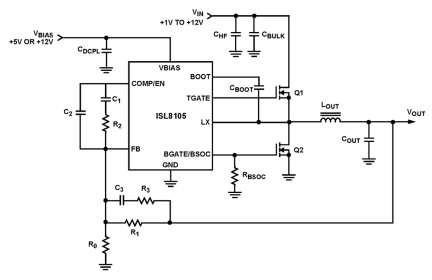 ISL8105_ISL8105A Functional Diagram