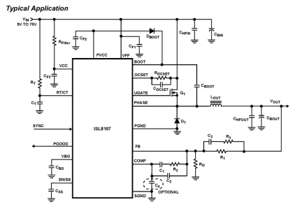 ISL8107 Functional Diagram