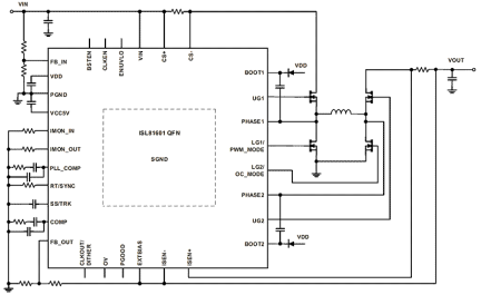 ISL81601 Functional Diagram