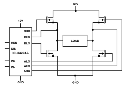 ISL83204A Functional Diagram